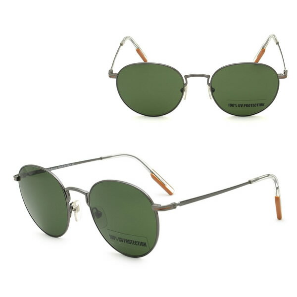 乐天商城 - ゼニア サングラス ZEGNA EZ0186/S 14N 53 Ermenegildo Zegna エルメネジルド・ゼニア サングラス ノーズパッド UVカット ガンメタル グリーン