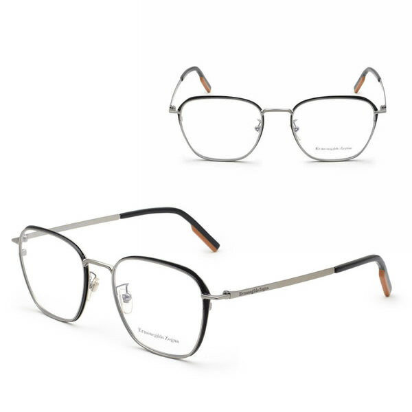 乐天商城 - ゼニア フレームのみ ZEGNA EZ5210-D/V 014 52 Ermenegildo Zegna エルメネジルド・ゼニア メガネ 眼鏡 フレームのみ アジアンフィット マットシルバー