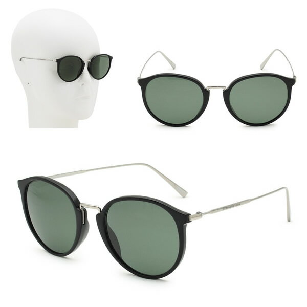 Rakuten - ゼニア サングラス ZEGNA EZ0048/S 01R 51 Ermenegildo Zegna エルメネジルド・ゼニア ブラック シルバー グリーン グローバルモデル UVカット 偏光レンズ