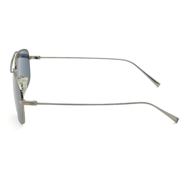 marcoplusのゼニア サングラス ZEGNA EZ0109-D/S 12V 60 Ermenegildo Zegna エルメネジルド・ゼニア サングラス ノーズパッド UVカット ガンメタル ブルー｜アングル3