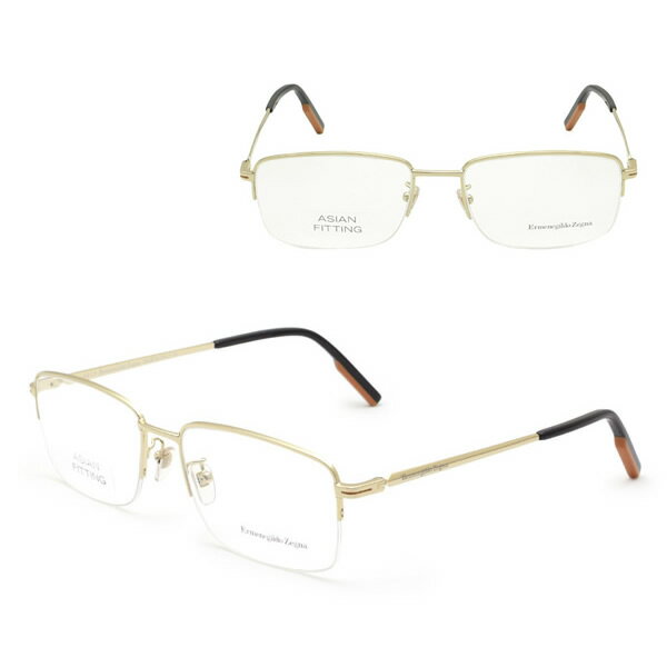Rakuten - ゼニア フレームのみ ZEGNA EZ5190-D/V 032 57 Ermenegildo Zegna エルメネジルド・ゼニア メガネ 眼鏡 ノーズパッド メンズ ゴールド