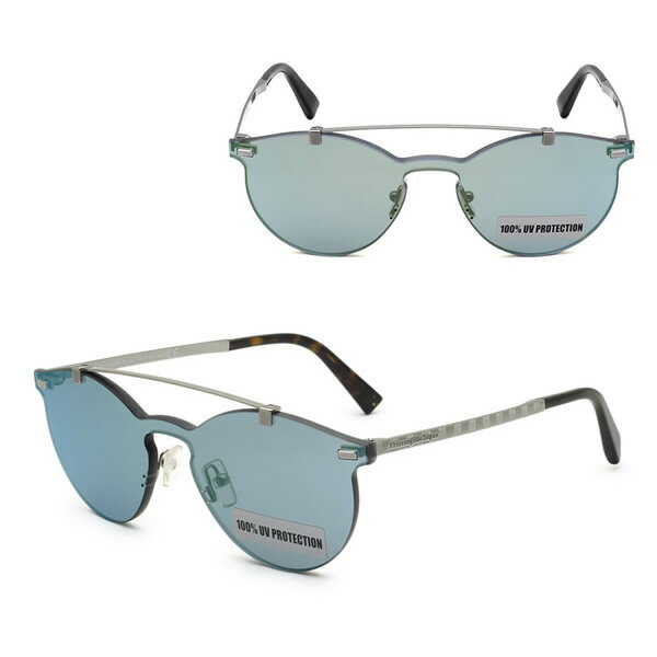 Rakuten - ゼニア サングラス ZEGNA EZ0069/S 20Q 00 Ermenegildo Zegna エルメネジルド・ゼニア サングラス ノーズパッド UVカット ルテニウム ブルーグリーン