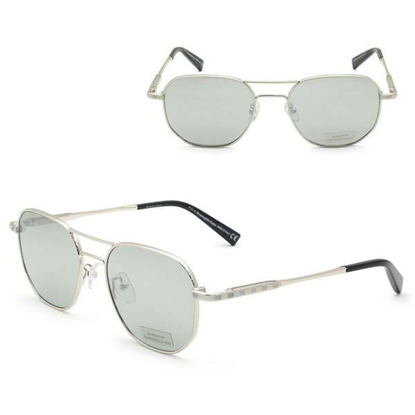 乐天商城 - ゼニア サングラス ZEGNA EZ0093-D/S 18C 54 Ermenegildo Zegna エルメネジルド・ゼニア サングラス ノーズパッド UVカット シルバー ライトグレー