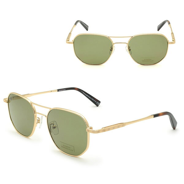 乐天商城 - ゼニア サングラス ZEGNA EZ0093-D/S 28N 54 Ermenegildo Zegna エルメネジルド・ゼニア サングラス ノーズパッド UVカット ゴールド グリーン