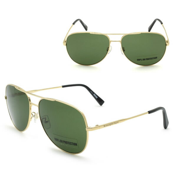 Rakuten - ゼニア サングラス ZEGNA EZ0110-D/S 28N 62 Ermenegildo Zegna エルメネジルド・ゼニア サングラス ノーズパッド UVカット ゴールド グリーン