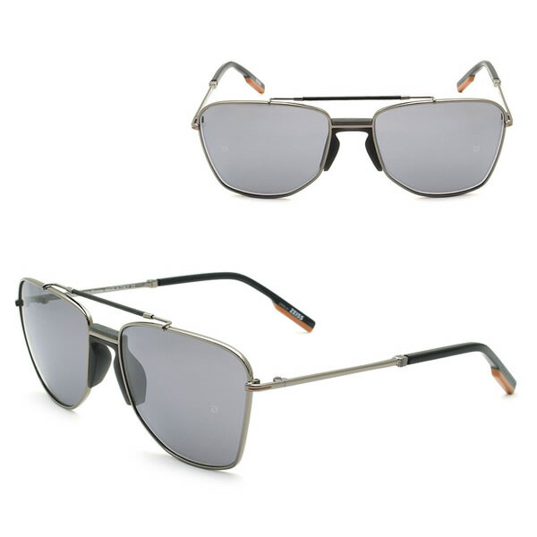 Rakuten - ゼニア サングラス ZEGNA EZ0130/S 08N 58 Ermenegildo Zegna エルメネジルド・ゼニア サングラス ノーズパッド UVカット ガンメタル グレー