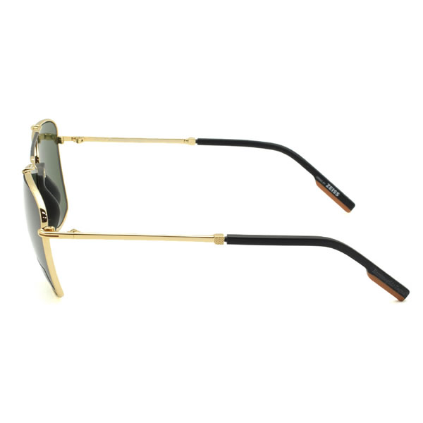 ゼニア サングラス ZEGNA EZ0130/S 32N 58 Ermenegildo Zegna エルメネジルド・ゼニア サングラス ノーズパッド UVカット グリーン ゴールド