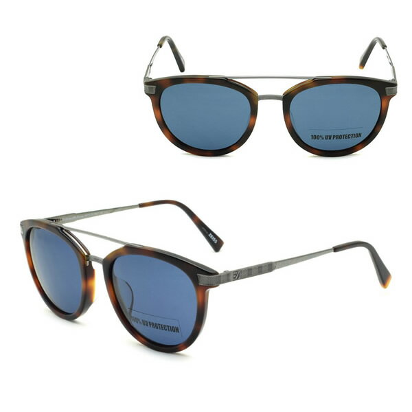 Rakuten - ゼニア サングラス ZEGNA EZ0077-F/S 52V 54 Ermenegildo Zegna エルメネジルド・ゼニア アジアンフィット UVカット メンズ ハバナ ガンメタル ブルー