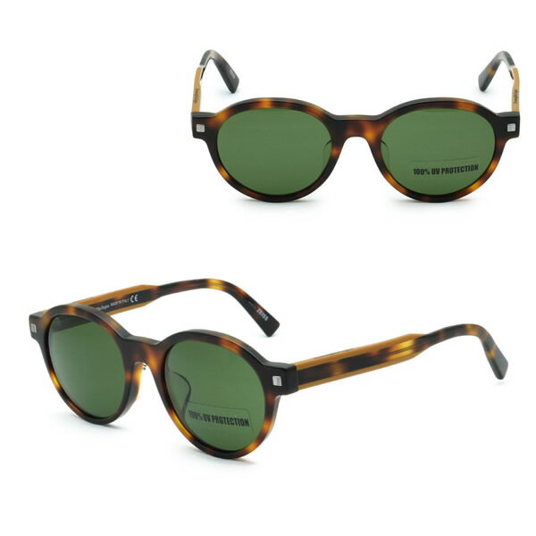 乐天商城 - ゼニア サングラス ZEGNA EZ0100-F/S 52F 52 Ermenegildo Zegna エルメネジルド・ゼニア アジアンフィット UVカット メンズ ハバナ キャメル グリーン