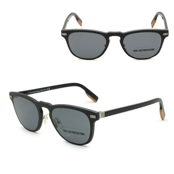 Rakuten - ゼニア サングラス ZEGNA EZ0106/S 01A 00 Ermenegildo Zegna エルメネジルド・ゼニア ノーズパッド UVカット ブラック グレー