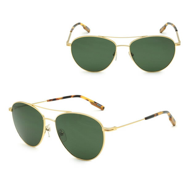 Rakuten - ゼニア サングラス ZEGNA EZ0137/S 30R 58 Ermenegildo Zegna エルメネジルド・ゼニア 偏光レンズ ノーズパッド UVカット メンズ ゴールド グリーン
