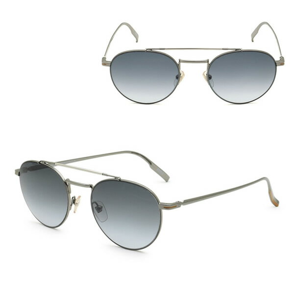 Rakuten - ゼニア サングラス ZEGNA EZ0140/S 12B 52 Ermenegildo Zegna エルメネジルド・ゼニア ノーズパッド UVカット メンズ ガンメタル ネイビーグレー