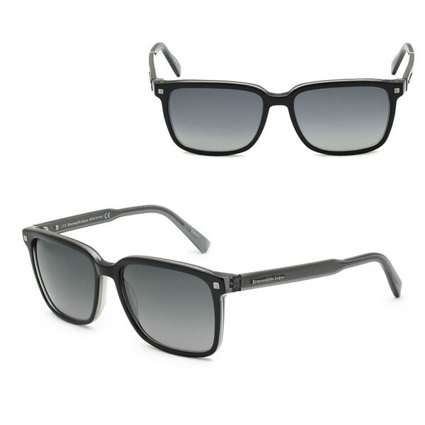 Rakuten - ゼニア サングラス ZEGNA EZ0062/S 05B 56 Ermenegildo Zegna エルメネジルド・ゼニア グローバルモデル UVカット ブラック クリアグレー
