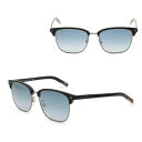 ゼニア サングラス ZEGNA EZ0143-D/S 01C 57 Ermenegildo Zegna エルメネジルド・ゼニア ノーズパッド UVカット ブラック ガンメタル ブルーグラデーション(4)