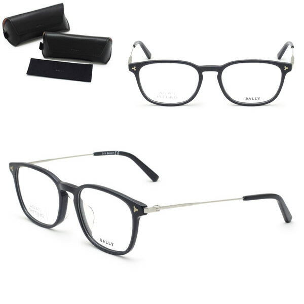 【訳あり】 バリー フレーム BALLY BY5014-D/V 090 54 メガネ 眼鏡 フレームのみ アジアンフィット ブラック シルバー