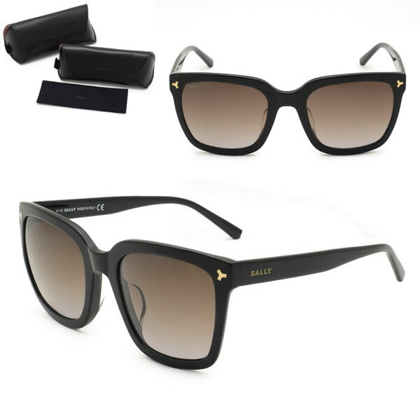 乐天商城 - バリー サングラス BALLY BY0034-H/S 01T 53 サングラス アジアンフィット UVカット レディース ブラック ブラウングラデーション