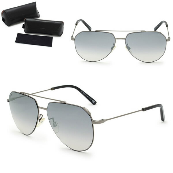 Rakuten - バリー サングラス BALLY BY0007-H/S 08C 62 サングラス ノーズパッド UVカット メンズ ガンメタル グレーグラデーション