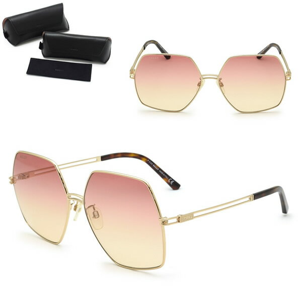 乐天商城 - バリー サングラス BALLY BY0015-H/S 28B 61 サングラス ノーズパッド UVカット ゴールド ピンクグラデーション