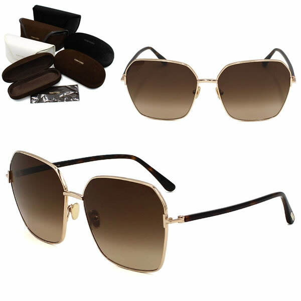トムフォード サングラス TOM FORD FT0839/S 52F 62 サングラス EYEWEAR ノーズパッド メンズ レディース ユニセックス ローズゴールド ブラウングラデーション