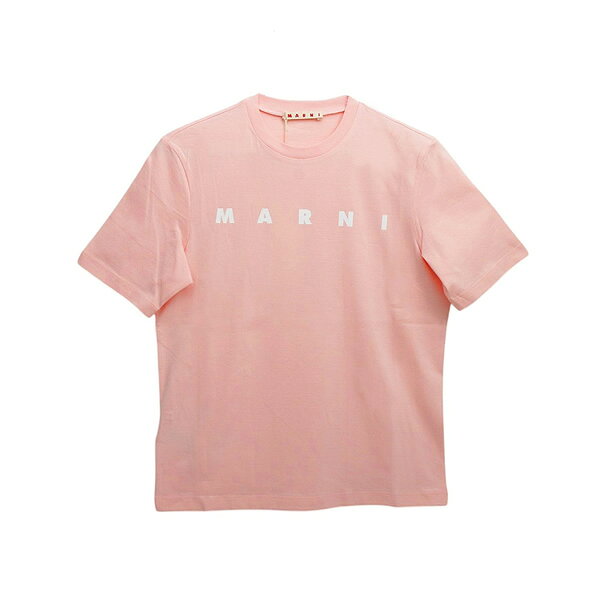 乐天商城 - マルニ MARNI Tシャツ ロゴ コットン クルーネックT マルニキッズ MT290F-M01601-M00RF-0M351 ピンク