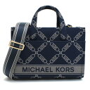 マイケルコース MICHAEL KORS ハンドバッグ ショルダーバッグ GIGI トートバッグ 30F3G3GC7J 407 NAVY MULTI ブルー系(4)