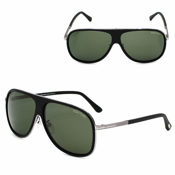 トムフォード サングラス TOM FORD FT0462-F/S 02N 62 TF462-F サングラス アジアンフィット EYEWEAR メンズ レディース マットブラック グリーン
