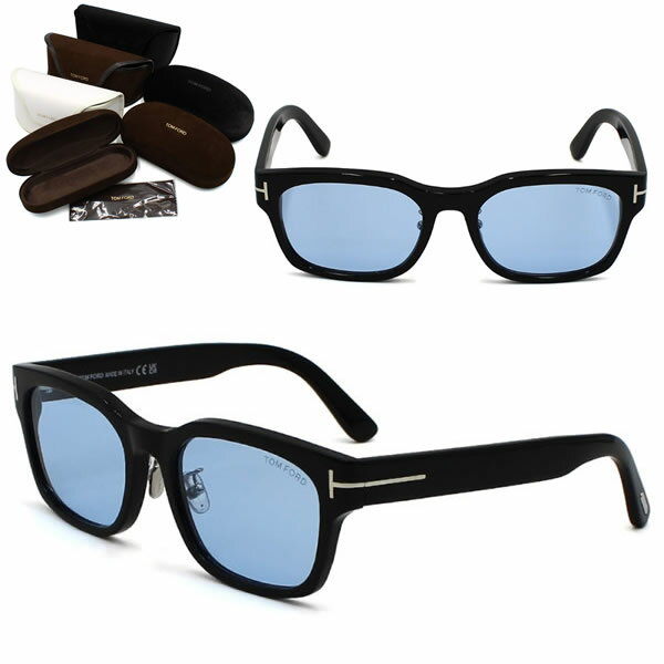 トムフォード サングラス TOM FORD FT1232-D/S 01V 55 TF1232 サングラス ブラック ブルー アジアンフィット メンズ レディース ユニセックス