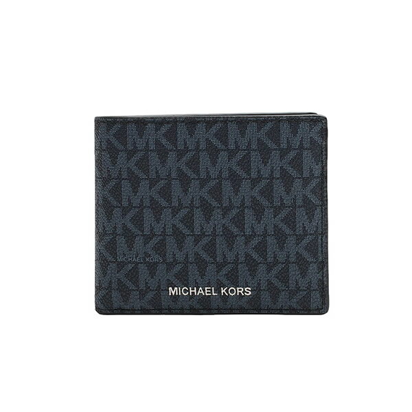Rakuten - マイケルコース MICHAEL KORS 二つ折り財布 折り畳み ウォレット 36U9LCRF3B-ADMRL-PLBLUE メンズ ブルー ネイビー 紺 MK