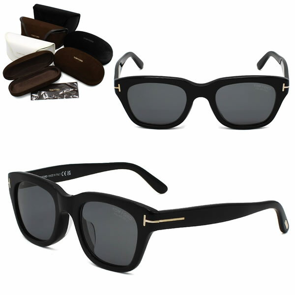 Rakuten - トムフォード サングラス TOM FORD FT0237-F/S 01D 51 SNOWDON TF0237 スノードン サングラス 偏光レンズ アジアンフィット ブラック グレー