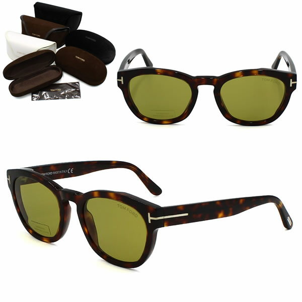 Rakuten - トムフォード サングラス TOM FORD FT0590/S 52N 51 ハバナ グリーン グローバルフィット メンズ レディース ユニセックス