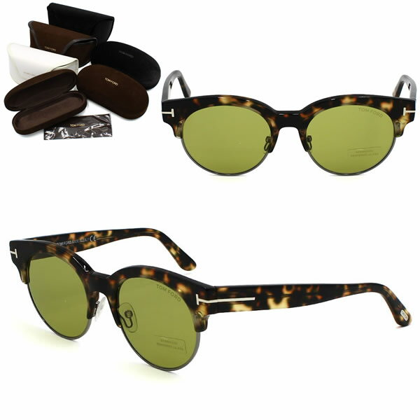 Rakuten - トムフォード サングラス TOM FORD FT0598/S 55N 50 ハバナ グリーン ノーズパット メンズ レディース ユニセックス