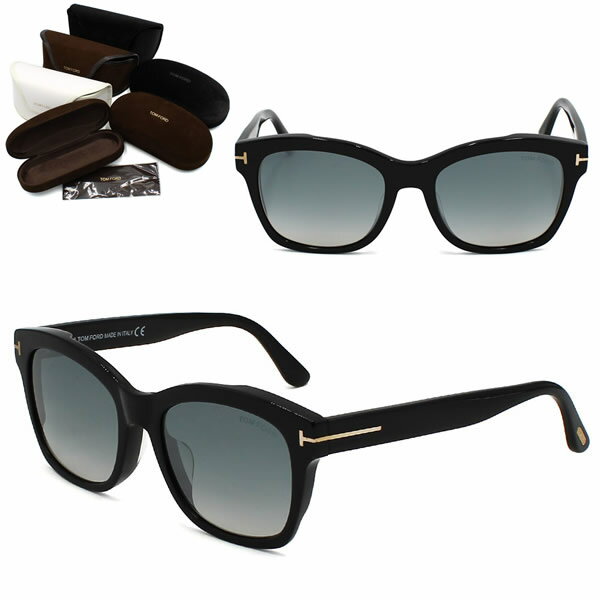 Tom Ford - トムフォード サングラス TOM FORD FT0614-F/S 01C 54 ブラック グレーグラデーション アジアンフィット メンズ レディース ユニセックス