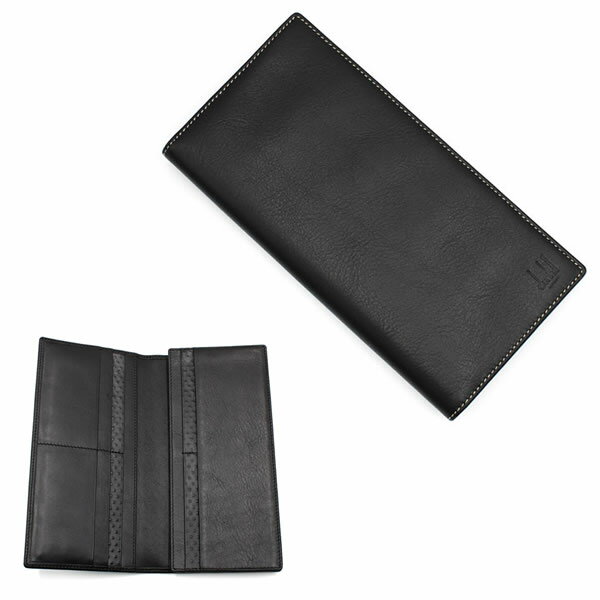 ダンヒル DUNHILL 長財布 L2G217A ADV8 COAT WT 8CC W/OUT WALLET 小銭入れ無し ブラック メンズ