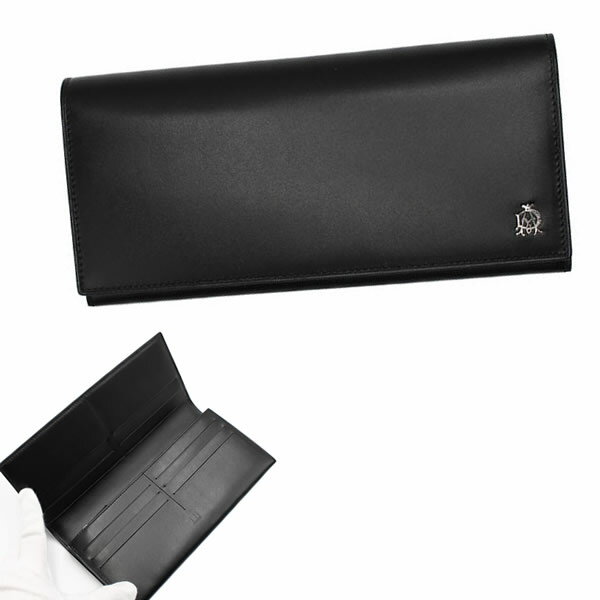 ダンヒル DUNHILL 長財布 L2R310A WESSEX COAT WALLET 10CC W ZIP ブラック メンズ