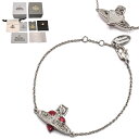 ヴィヴィアンウエストウッド ヴィヴィアンウエストウッド ブレスレット Vivienne Westwood 6102021T-02P383 NEW DIAMANTE HEART BRACELET シルバー レッド