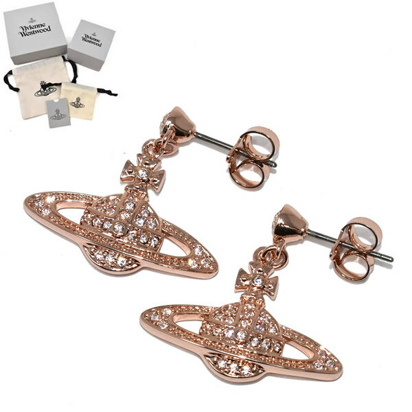 ヴィヴィアンウエストウッド ヴィヴィアンウエストウッド ピアス Vivienne Westwood 62020025-G120 MINI BAS RELIEF DROP EARRINGS レディース PINK GOLD SILK ピンクゴールド