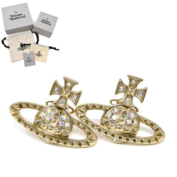 ヴィヴィアンウエストウッド ヴィヴィアンウエストウッド ピアス Vivienne Westwood 62010029 MAYFAIR BAS RELIEF EARRINGS レディース ゴールド R115