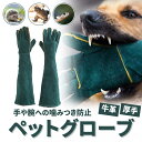 誰も傷つかない!【送料無料】ペットグローブ 噛みつき防止 手袋 犬 猫 牛革 ウェットグローブ お風呂 耐熱 ガーデニング 溶接 トリミング 動物 昆虫 爬虫類...