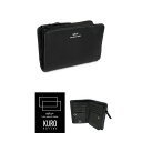 大容量 小銭仕切り 二つ折り財布 ミドルウォレット 縦型 メンズ 本革 使いやすい 柔らかい 袋縫い WAKU ワク シュリンクレザー KURO ブラック 袋縫い 経年変化 レザー ユニセックス プレゼント ギフト(4)