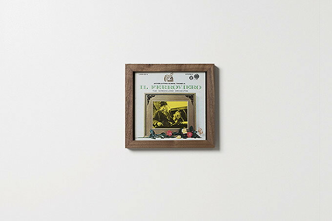 EPレコードジャケットフレーム 1連タイプ FR-EP-01/ FRAME（EPレコードを壁に飾る木製額縁 木枠 無垢材）