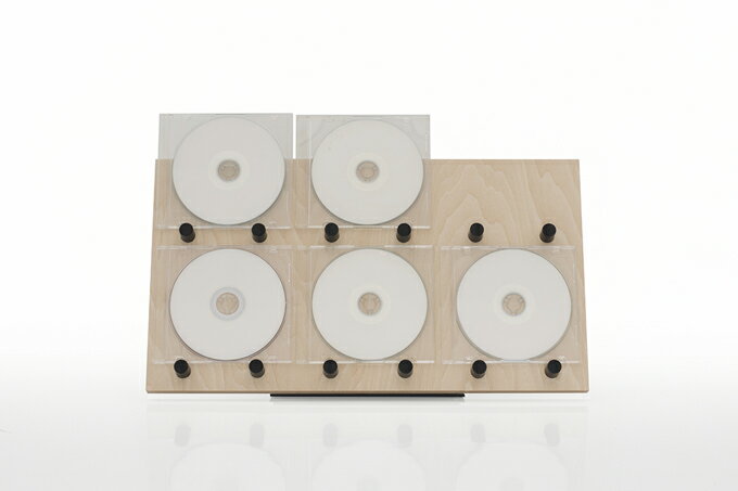 CD ディスプレイラック 木製 W450 ゴムフックタイプ（