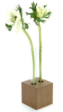 フラワーベース-C(一輪挿し 花瓶 花びん 花器 花差し 試験管 おしゃれ デザイン 木製 花道具 小物雑貨 インテリア雑貨)SL-104 /マルゲリータ