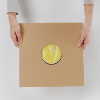 LPレコードジャケット 特厚紙製 両穴 クラフト茶 50枚セット（LP用 12インチレコード レコード用ジャケット ジャケットカバー レコードケース レコード収納 紙ジャケット レコード整理 レコード保存 レコード保管 レコード用品） /マルゲリータ