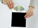 CD用 厚紙ジャケット 黒+ CD用 不織布 インナージャケット 100組セット/CD-025 /マルゲリータ