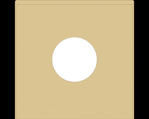 10インチレコードジャケット 紙製 両穴 クラフト茶 100枚セット(レコード用ジャケット ジャケットカバー レコードケース レコード収納 紙ジャケット 保護袋...