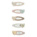 MIMI&LULA ヘアアクセサリー ヘアクリップ ハート 5個セット ヘアピン 髪留め ヘアクリップ 女の子 女子 雑貨 プレゼント プチギフト ギフト 誕生...
