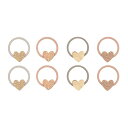 MIMI&LULA ヘアアクセサリー ヘアゴム ハート ミニハート 小さいサイズ 8個セット 髪留め 女の子 女子 雑貨 プレゼント プチギフト ギフト 誕生日...