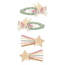 MIMI&LULA ヘアアクセサリー ヘアクリップ 4個セット ユニコーン 星 スター リボン かわいい ヘアピン 髪留め ヘアクリップ 女の子 女子 雑貨 お...