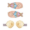 MIMI&LULA ヘアアクセサリー ヘアクリップ 4個セット マルチカラー かわいい ヘアピン 髪留め ヘアクリップ 女の子 女子 雑貨 おもちゃ 出産祝い ...