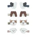 MIMI&LULA ヘアアクセサリー ヘアクリップ 8個セット イヌ 犬 いぬ かわいい ミニサイズ ヘアピン 髪留め ヘアクリップ 女の子 女子 雑貨 おもち...